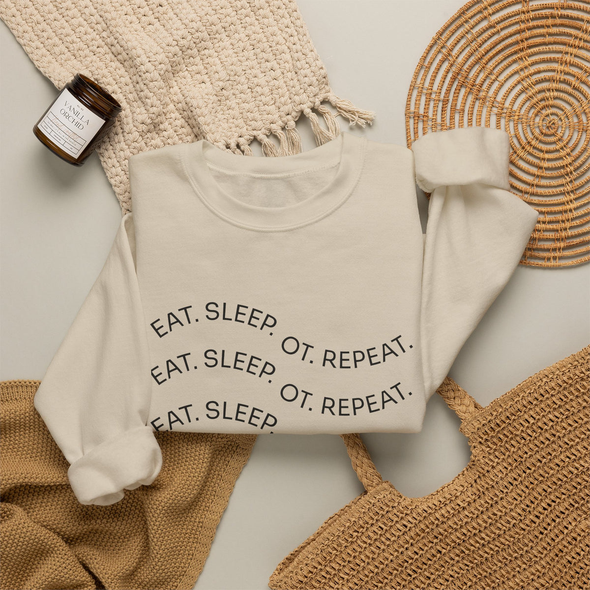 Eat. Sleep. OTP Repeat. Crewneck Sweatshirt