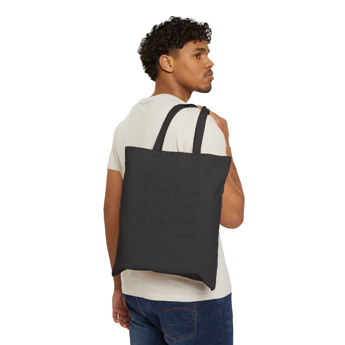 Eat. Sleep. OT. Repeat. Cotton Canvas Tote Bag