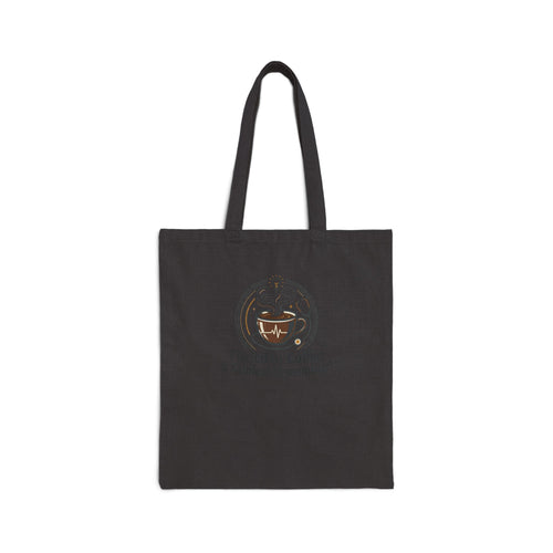 Canvas Tote Bag — "Fueled by Coffee & Clinical Reasoning" Medical Student Coffee Tote